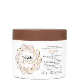 Máscara Capilar Hidratante Match Ciência das Curvas Crespos 350g