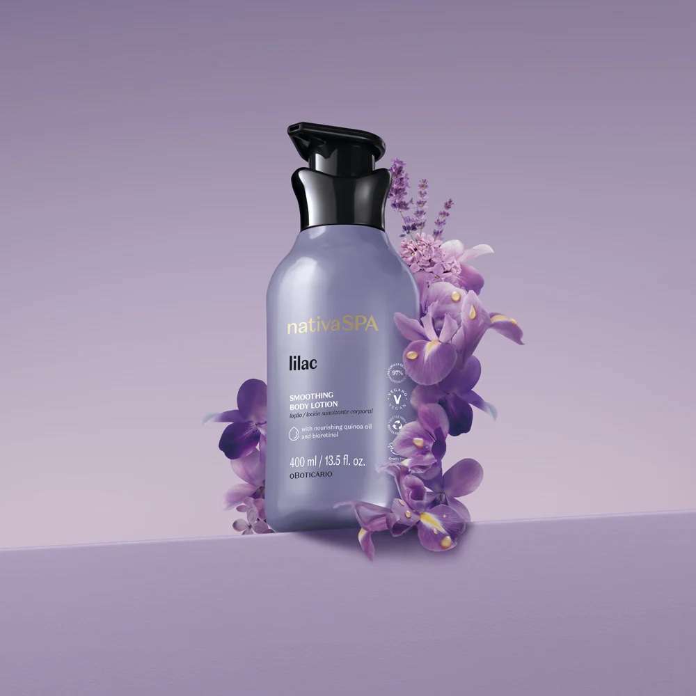 KIT HIDRATAÇÃO INTENSA NATIVA SPA LILAC, Creme Hidratante para Mãos e Pés Nativa SPA Lilac, 50g
+ Loção Hidratante Nativa SPA Lilac, 400ml - Image 5
