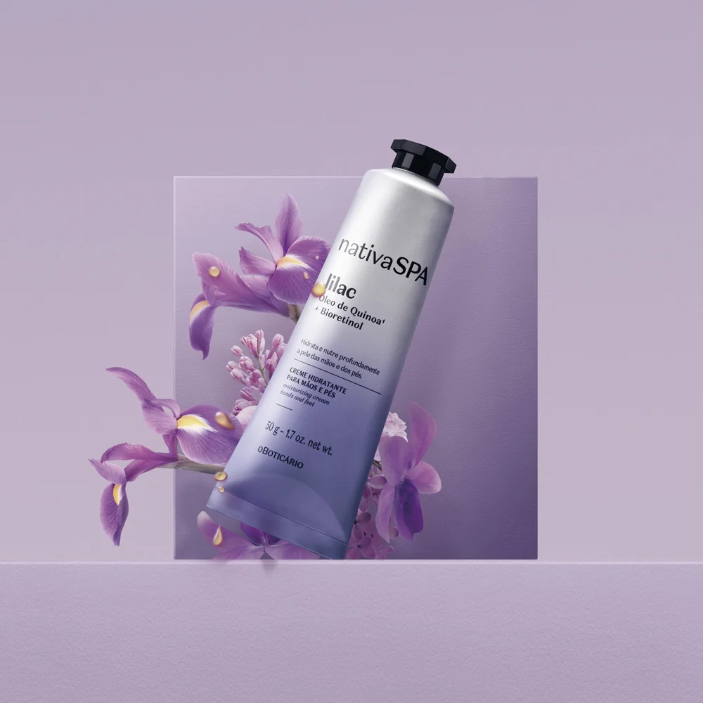 KIT HIDRATAÇÃO INTENSA NATIVA SPA LILAC, Creme Hidratante para Mãos e Pés Nativa SPA Lilac, 50g
+ Loção Hidratante Nativa SPA Lilac, 400ml - Image 4