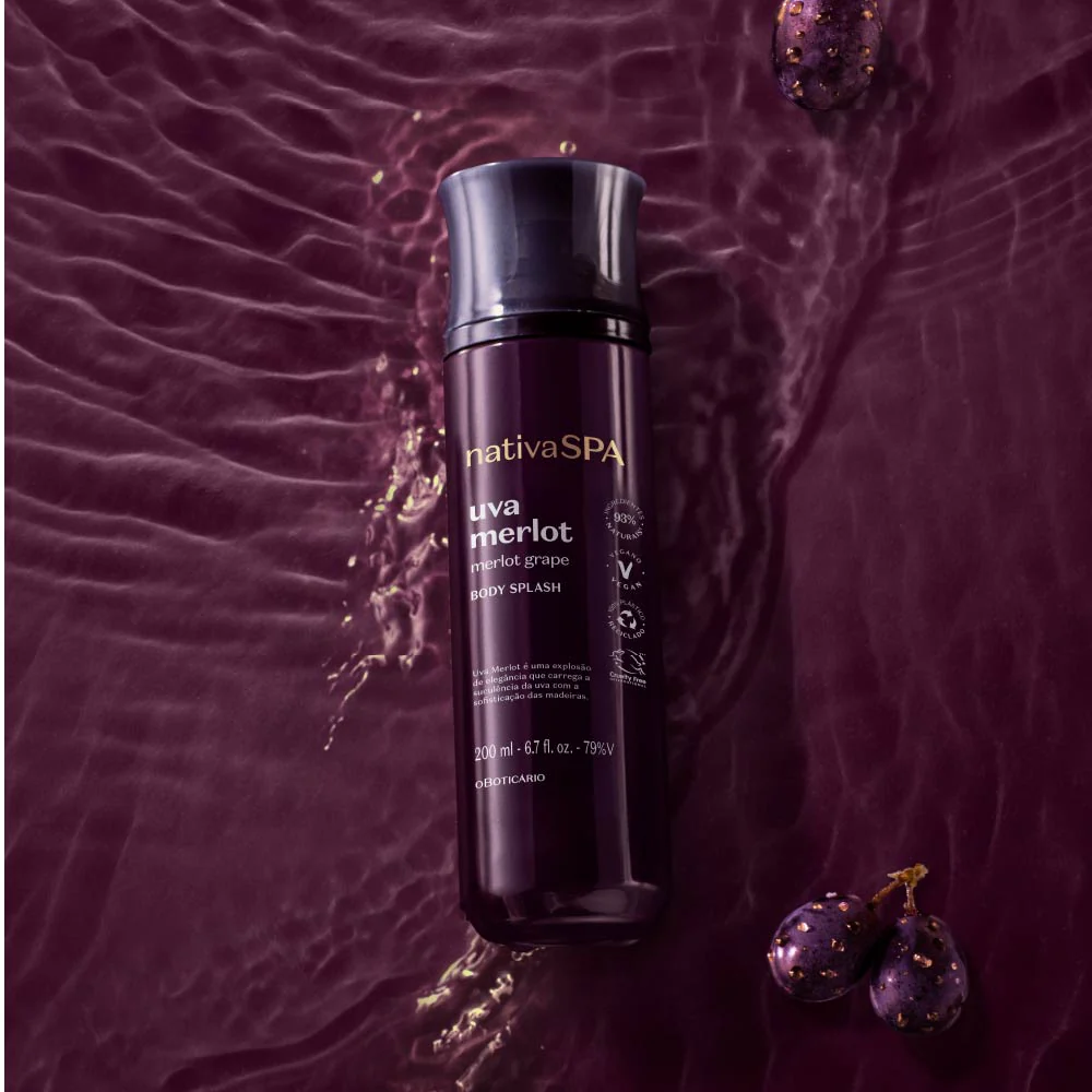 Body Splash Nativa Spa Uva Merlot, 200ml