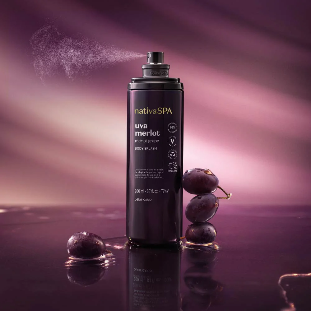 Body Splash Nativa Spa Uva Merlot, 200ml - Image 2
