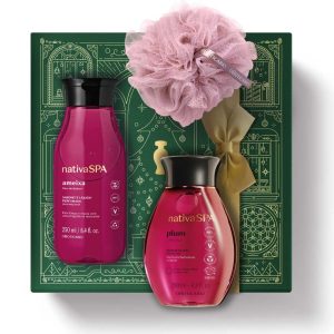 Kit de Natal Cuidado Nativa SPA Óleo Ameixa