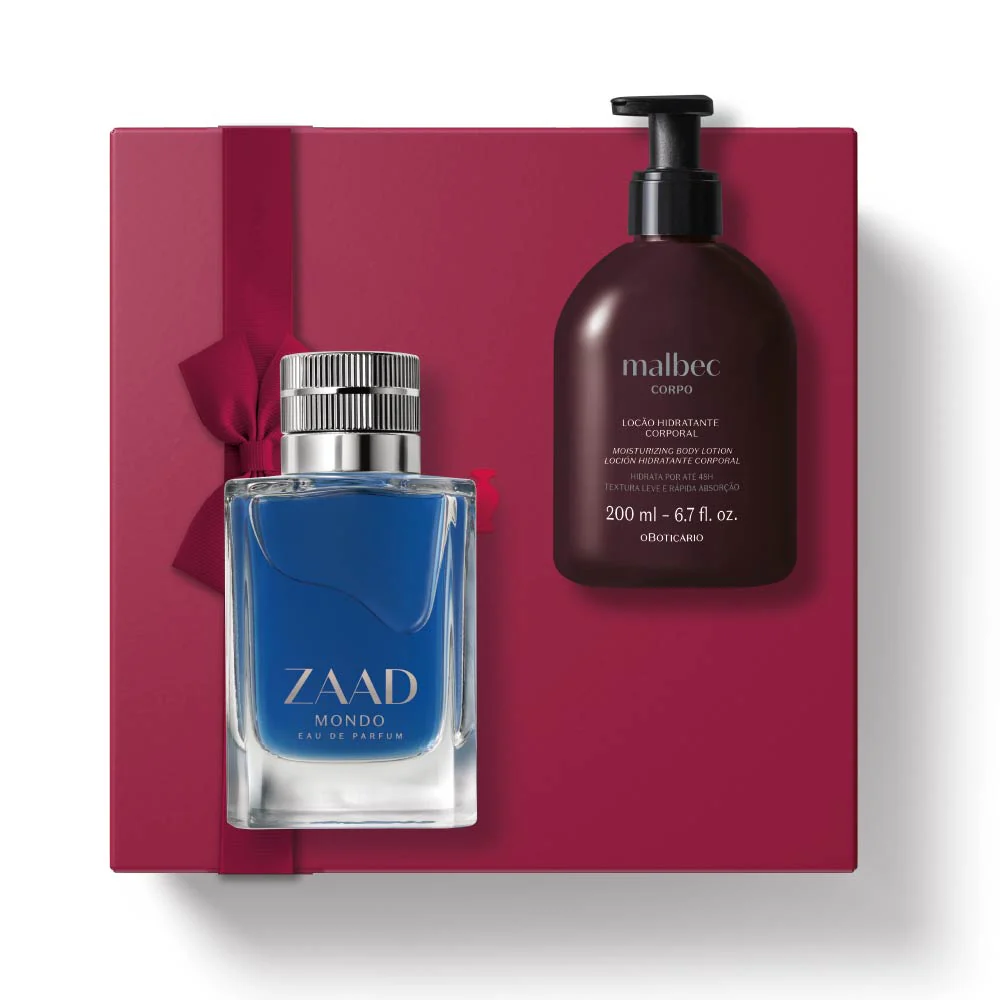 Kit de Dia do Amor Perfume Zaad Mondo + Malbec
