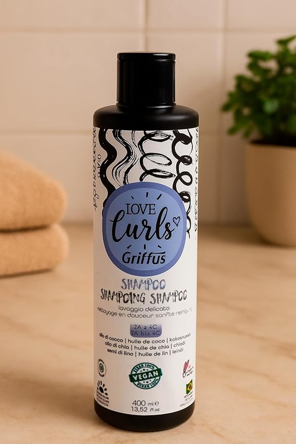 Griffus Shampoo Limpeza Suave (2A-4C) LOVE CURLS 400 ml - Image 2