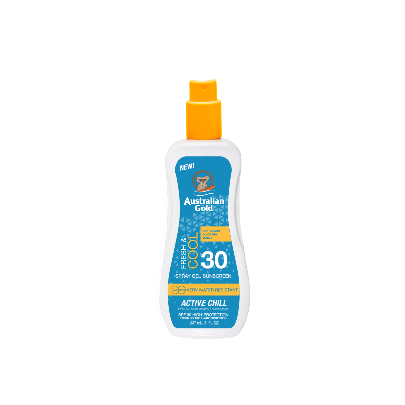 Australian Gold Fresh & Cool Spray Gel Active Chill SPF 30 (237 ml)